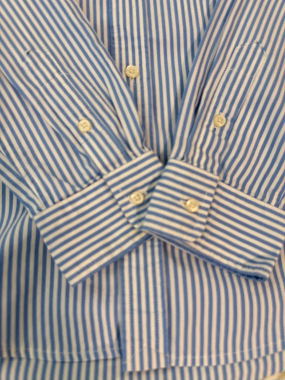 Kids Blue & White Stripe Button-Down Shirt
